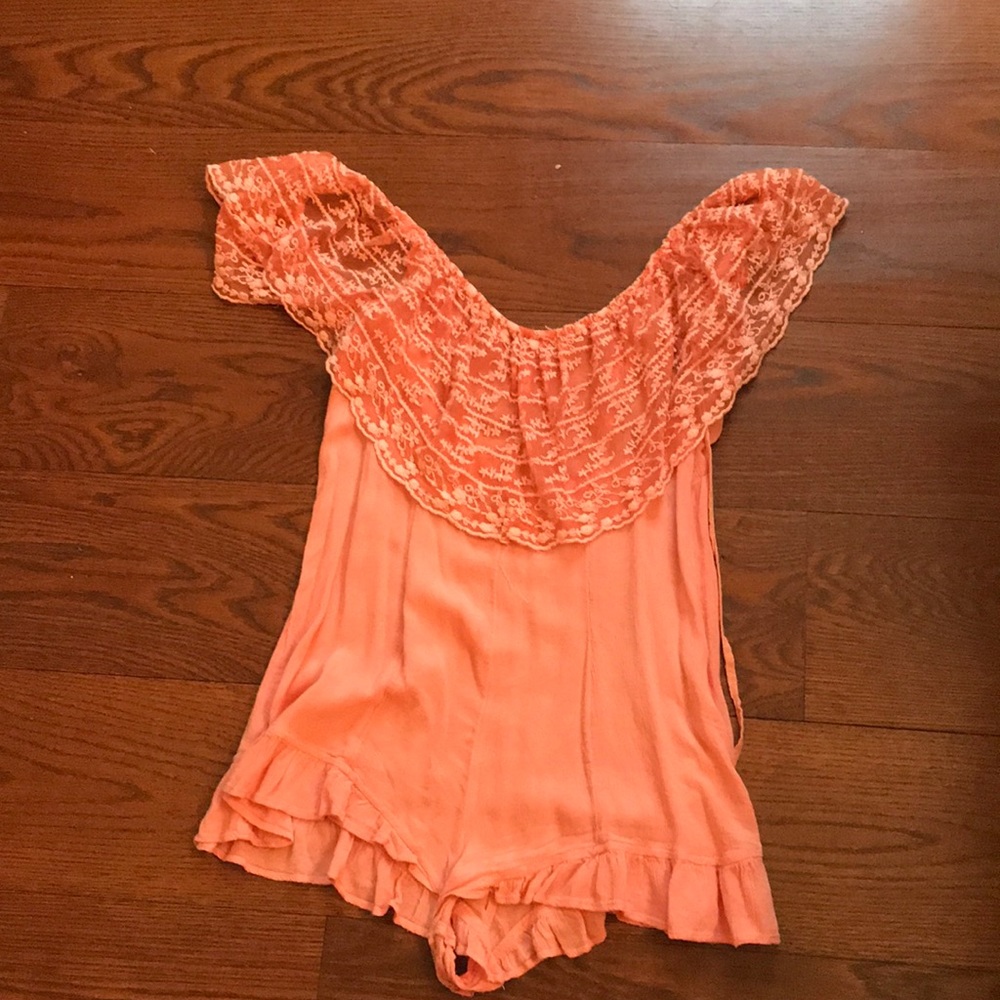 Peach Romper